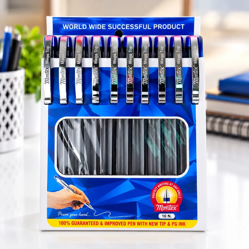 Montex Ball Pen Pack of 10  Smooth Writing Pen for School, Office & Everyday Use.webp