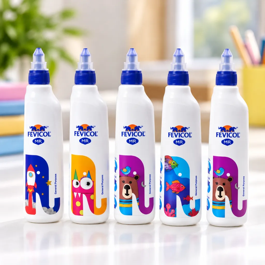 Fevicol MR Adhesive Glue Bottle 100g Pack of 5  Multipurpose Glue for School, Office, Crafts & DIY Projects (4).webp