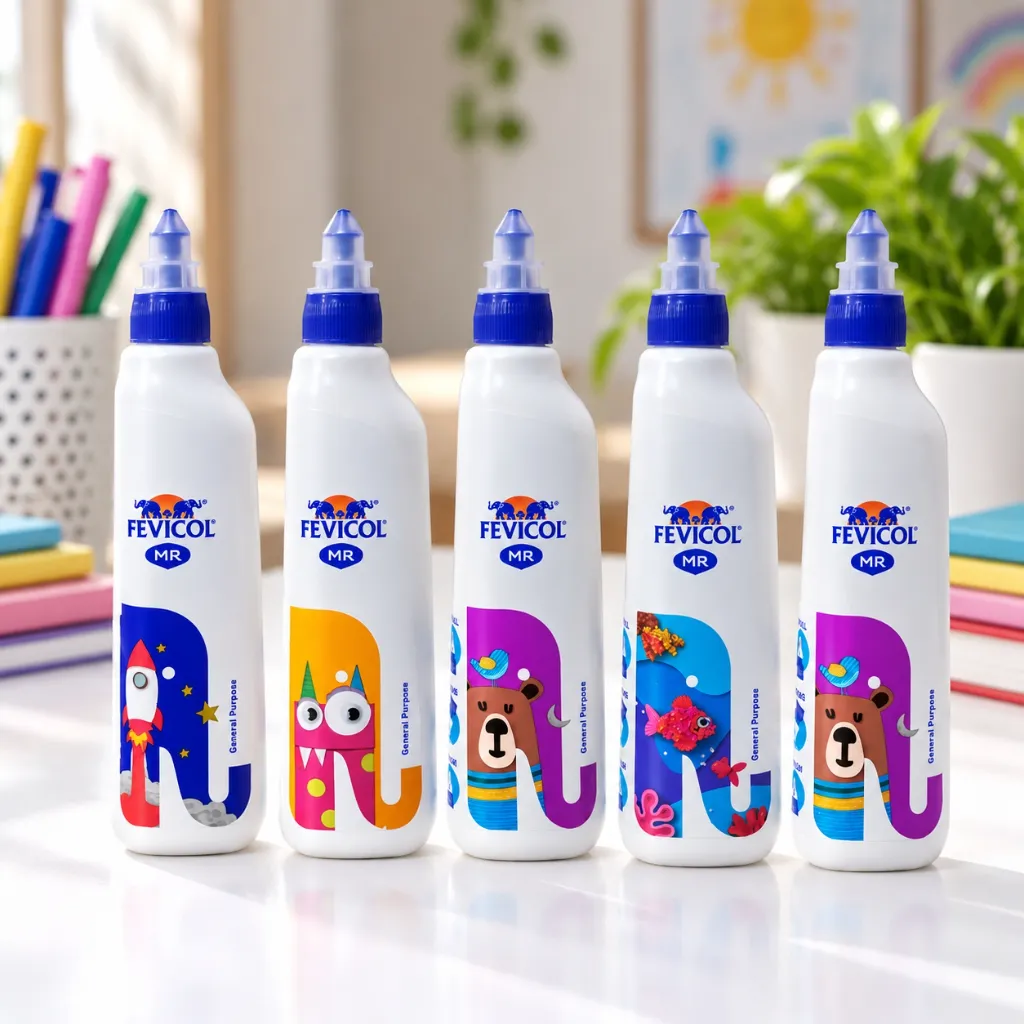 Fevicol MR Adhesive Glue Bottle 100g Pack of 5  Multipurpose Glue for School, Office, Crafts & DIY Projects.webp