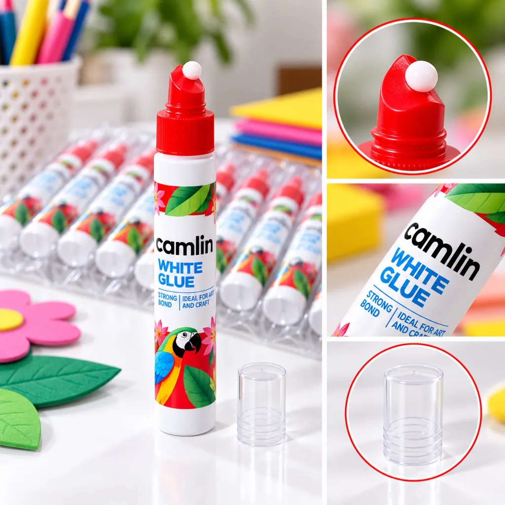 Camlin White Glue Pack of 20  Multipurpose Adhesive for School, Office, Art & Craft (5).webp