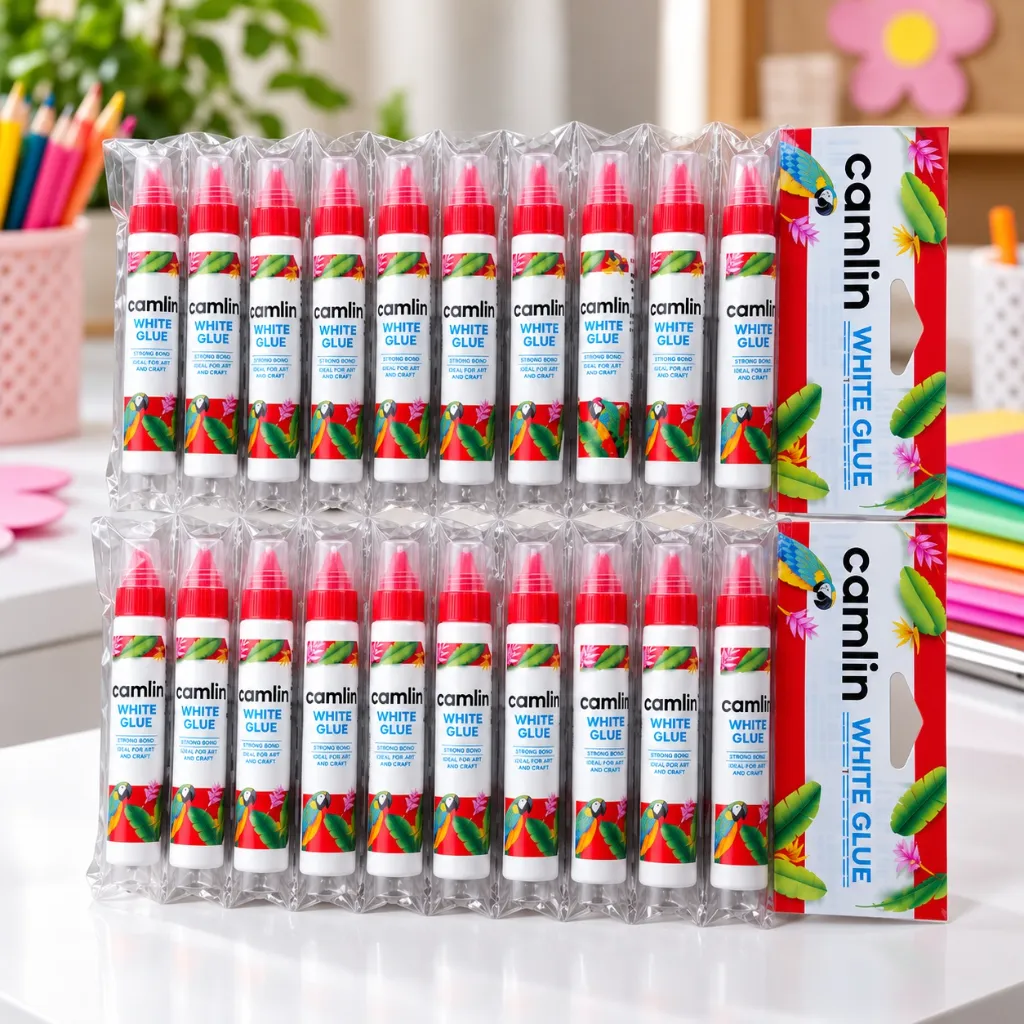 Camlin White Glue Pack of 20  Multipurpose Adhesive for School, Office, Art & Craft (3).webp
