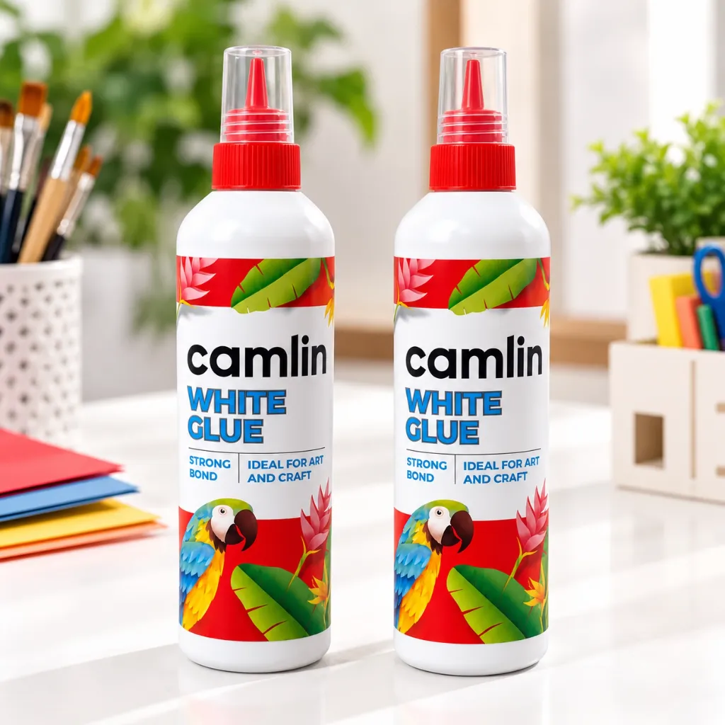 Camlin White Glue Pack of 2  200g Each  Multipurpose Adhesive for School, Office, Art & Craft (4).webp