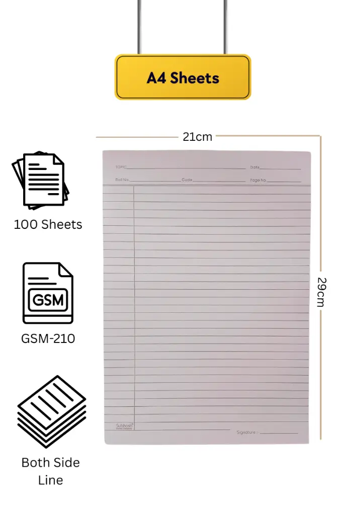 a4 ruled sheets