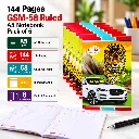 Delta Regular Register – Pack of 6 – 144 Ruled Pages Each Soft Cover for School & Office (3).webp