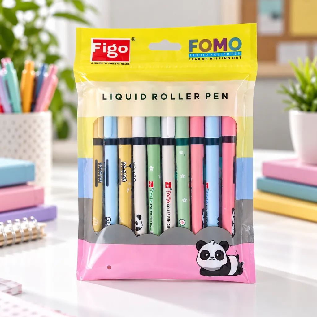 Figo Liquid Roller Blue Pen Pack of 10  Smooth Writing Pen for School, Office & Daily Use (3).webp