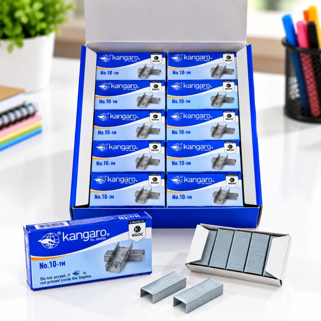 Kangaro No.10-1M Stapler Pins Pack of 20  20,000 Staples for Office, School & Business Use (5).webp