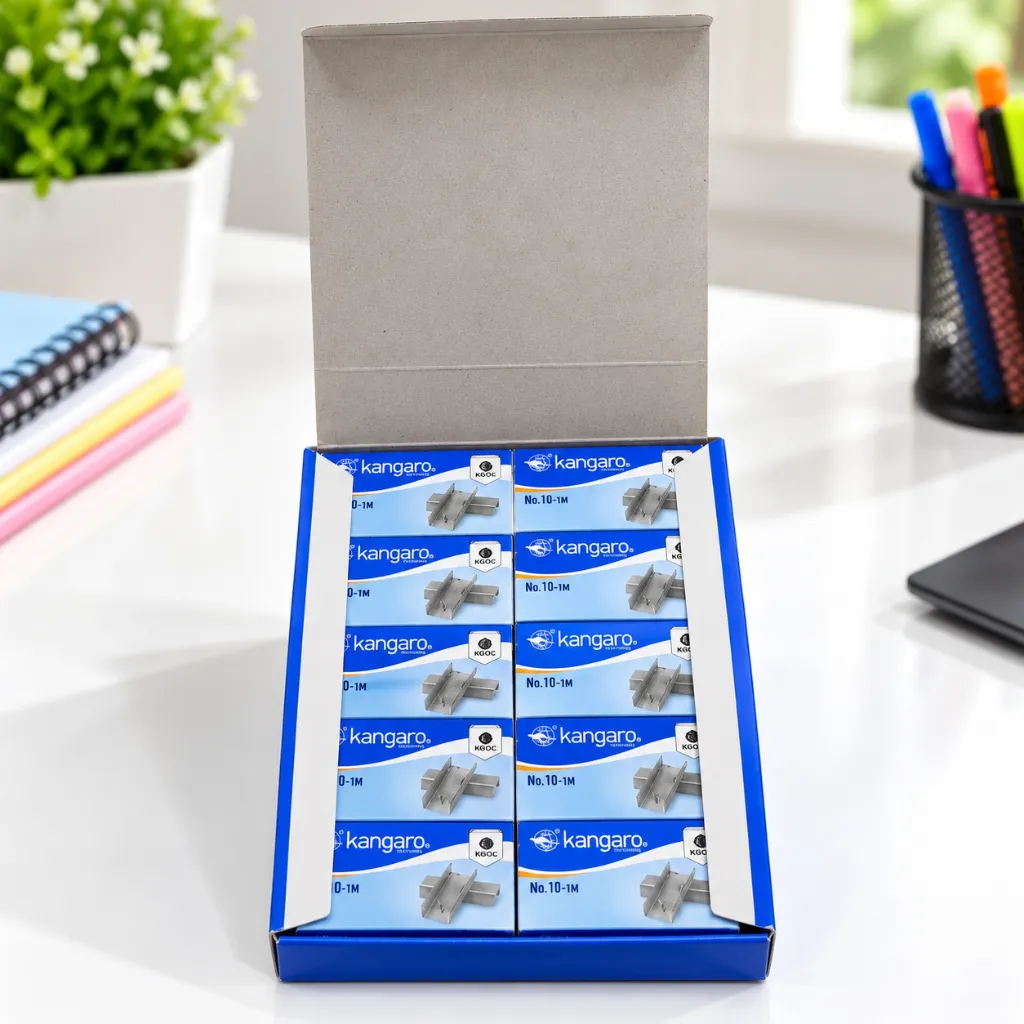 Kangaro No.10-1M Stapler Pins Pack of 20  20,000 Staples for Office, School & Business Use (4).webp
