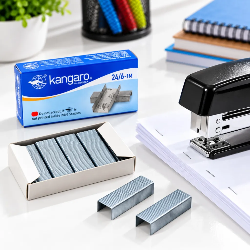 Kangaro 246-1M Stapler Pins Pack of 10  10,000 Staples for Office, School & Business Use (4).webp