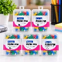 Premier Push Pins Pack of 5 Boxes  200 Notice Board Pins for Office, School & Home (9).webp