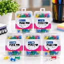 Premier Push Pins Pack of 5 Boxes  200 Notice Board Pins for Office, School & Home (8).webp