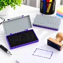 Camlin Deluxe Stamp Pad Small Violet Colour Pack of 2  Quick-Drying Ink Pad for Office & School (5).webp