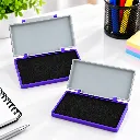 Camlin Deluxe Stamp Pad Small Violet Colour Pack of 2  Quick-Drying Ink Pad for Office & School.webp