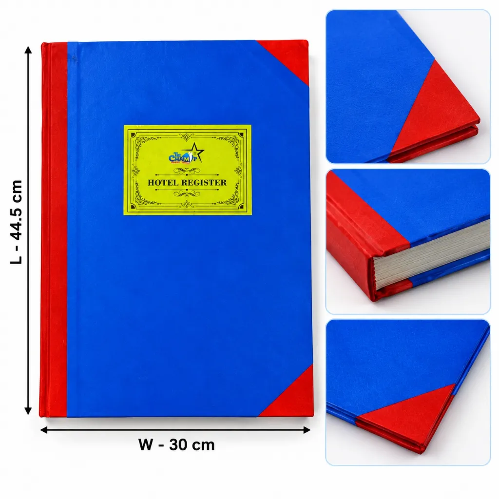 The Champ Hotel Register 104 Pages  780 Entries  Hotel Visitor Record Book.webp