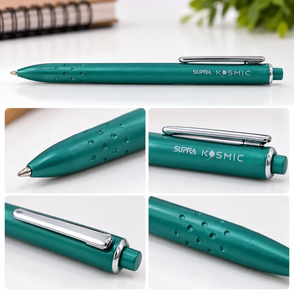 Supra Kosmic Blue Ball Pen Pack of 10 for School, Office & Daily Writing (5).webp