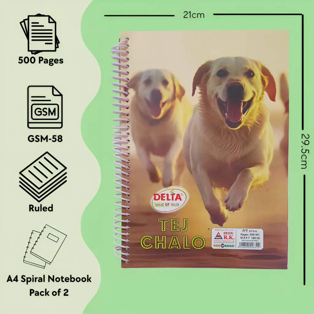 A4 Spiral Notebook - 500 Pg - Pck 2 (3).webp