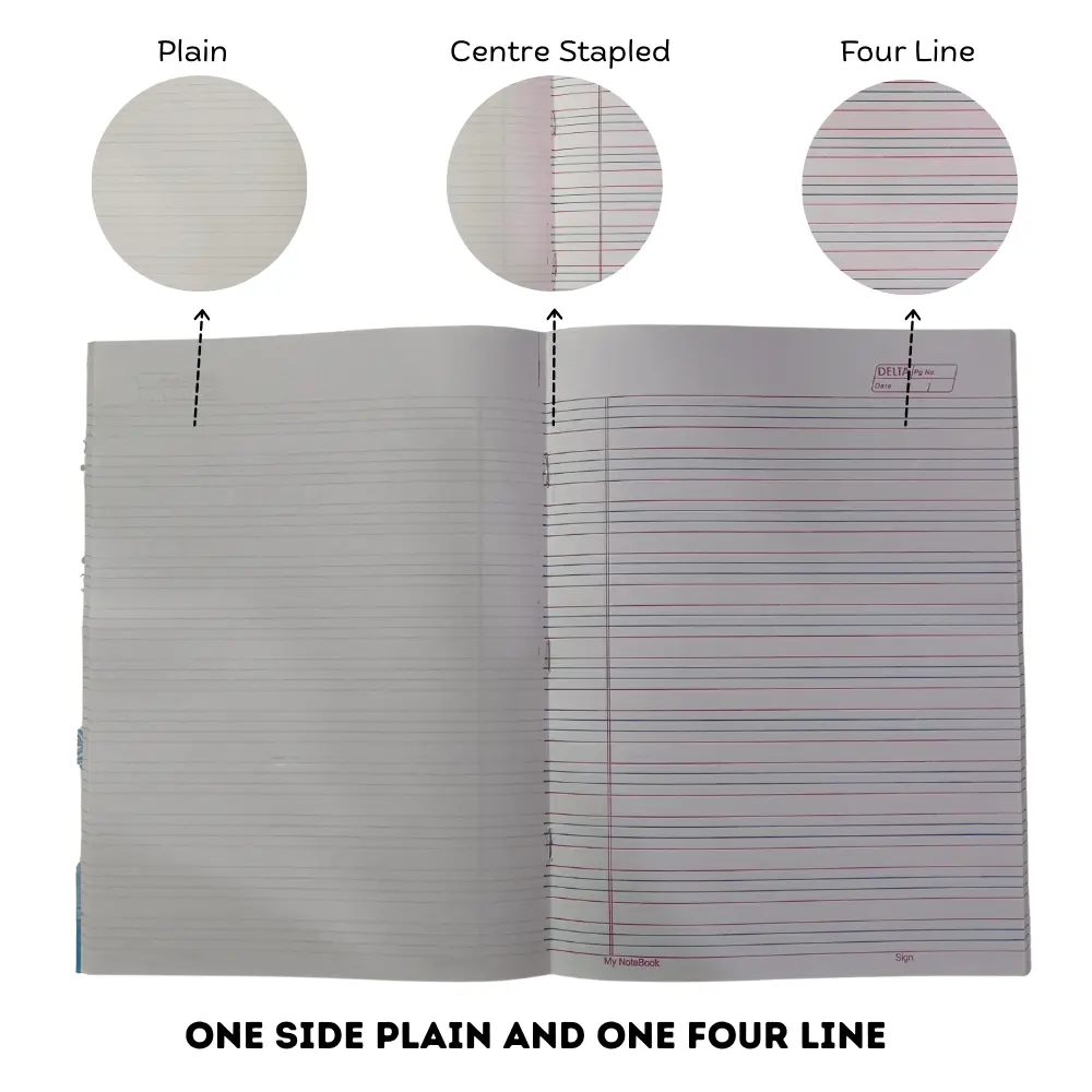four line notebook