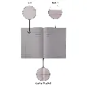 Single Line Notebook - Soft Cover - 100 Ruled Pages - A5 Size - 17.5cm x 24 cm Approx - Pack of 6 Note Books - GSM 58 (3).webp