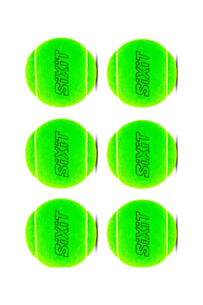 Sixit Lite Cricket Tennis Balls – Pack of 6 – Lightweight (1).webp