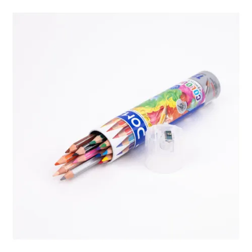 DOMS Colour Pencils Round Tin Set of 12 (2).webp