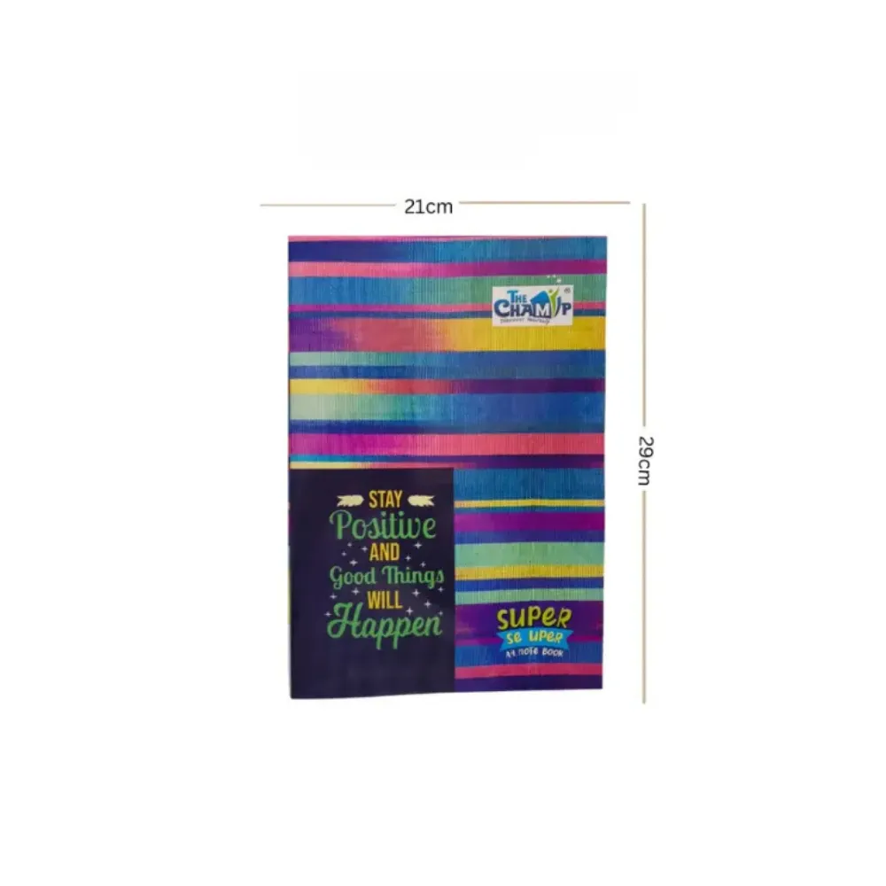 The Champ A4 Notebooks - Pack of 6 - 120 Pages Each - Soft Cove (3).webp