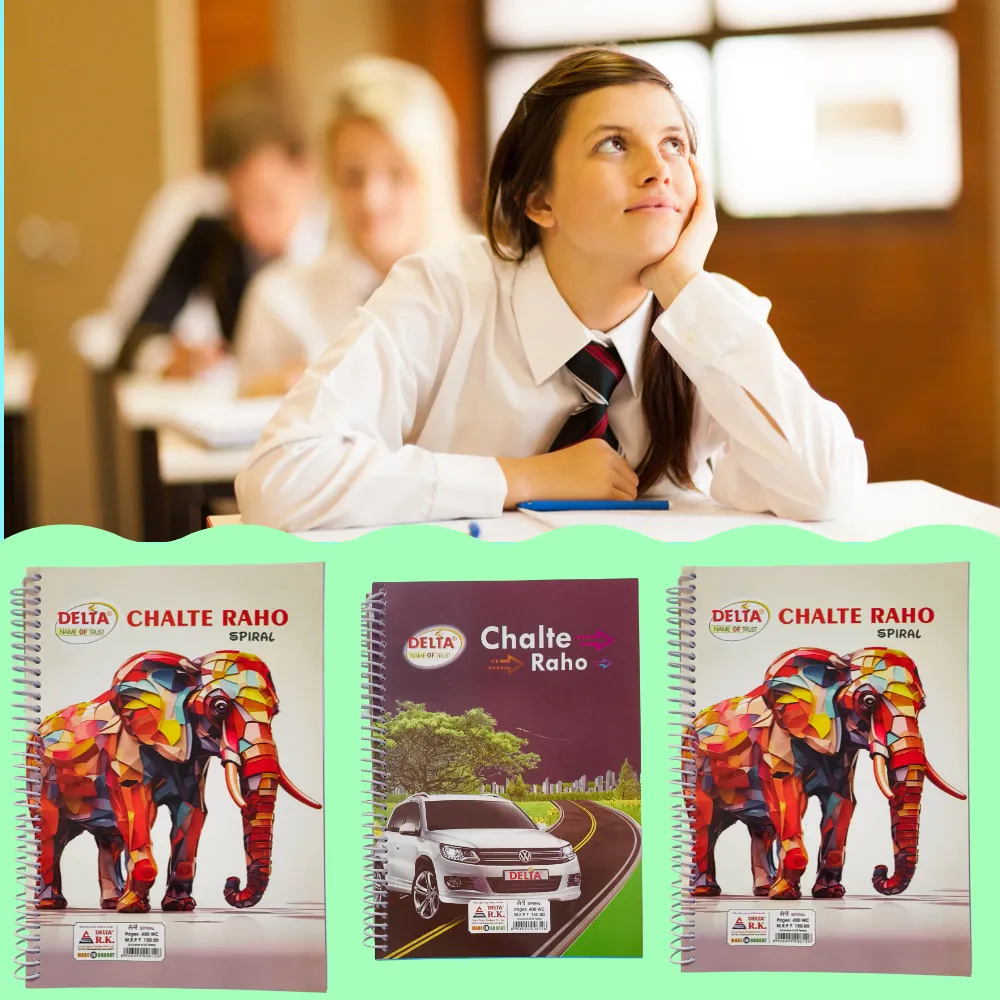 A4 Spiral Notebook - Pack of 5 - 400 Ruled Pages Each - Soft Cover - 21 x 29.5 cm - Notebooks Combo Pack for Students  (1).webp