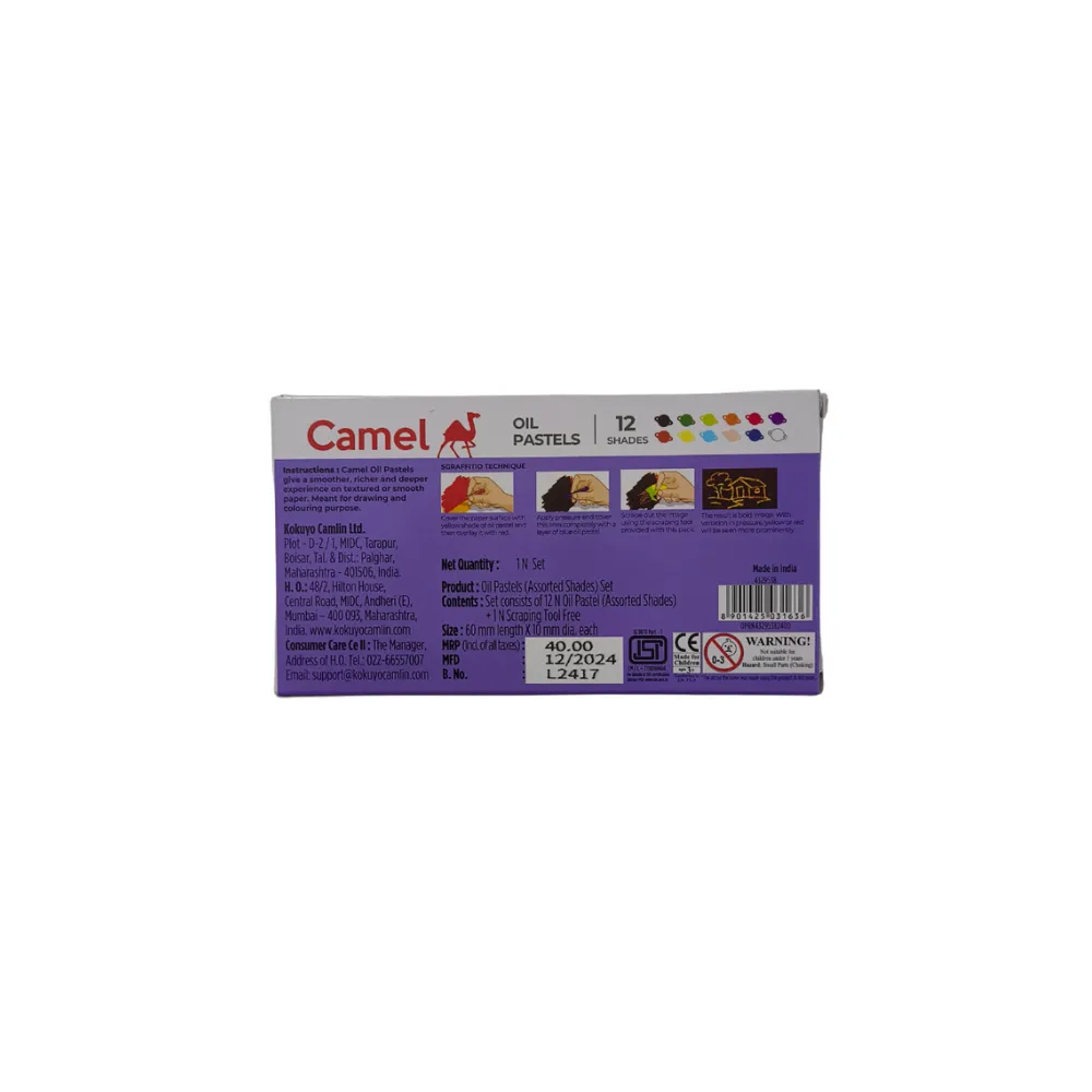 Camel Oil Pastels – 12 Multicolor Shades Smooth & Vibrant (2).webp