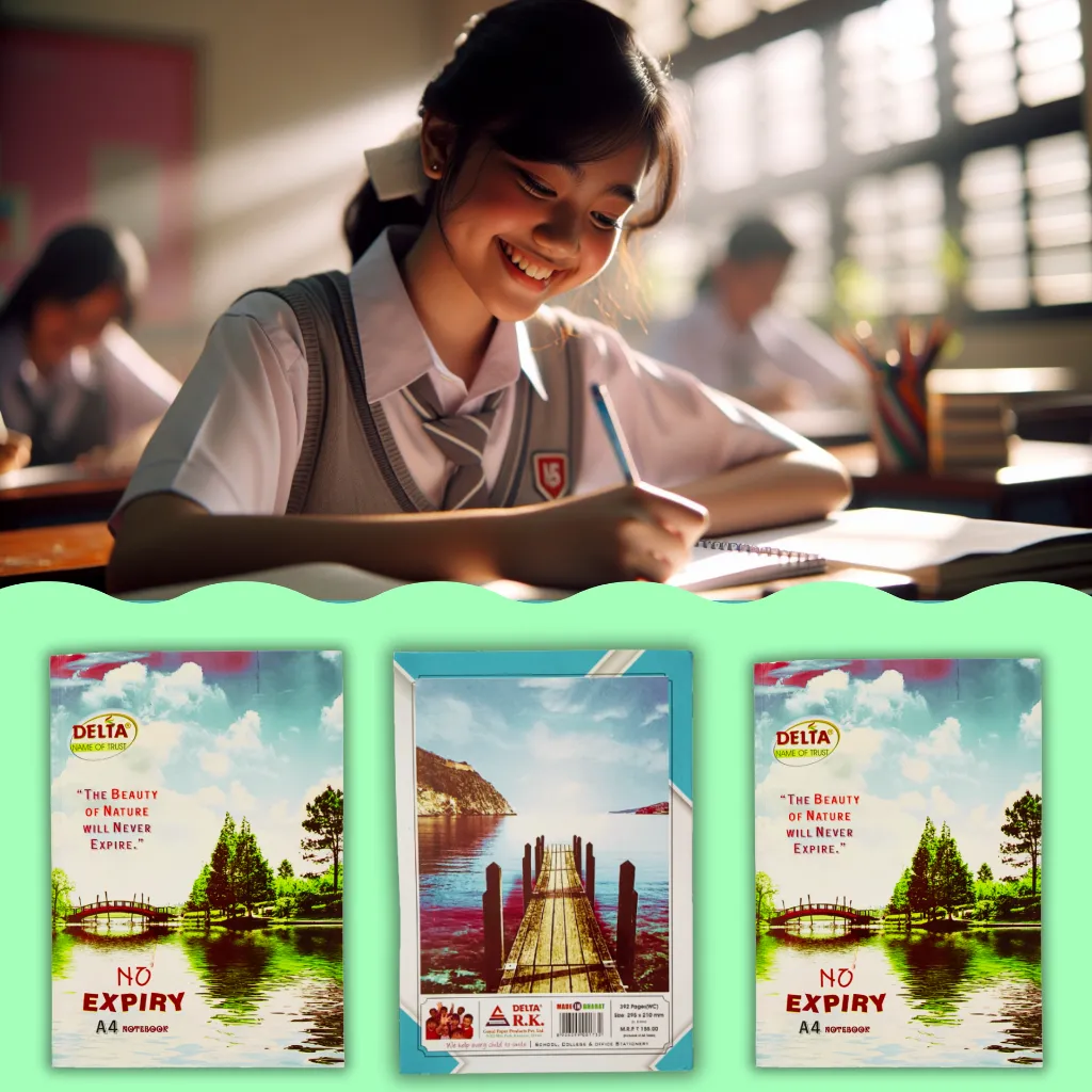 392 pages notebook a4 ruled soft cover perfect binding