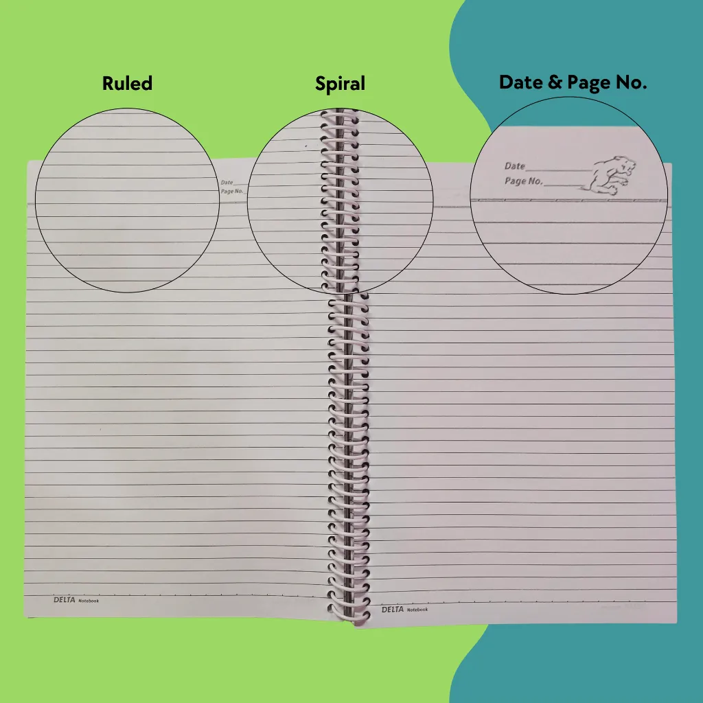 spiral ruled notebook