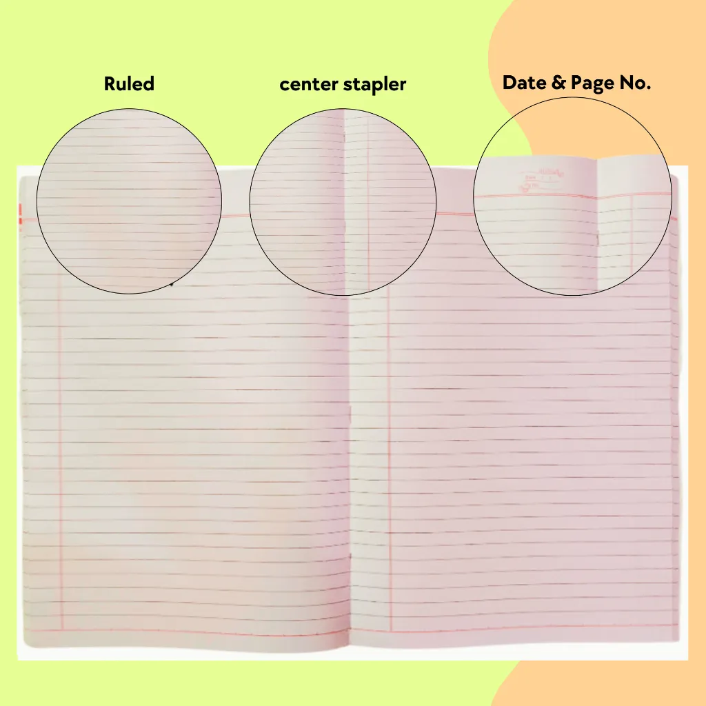 pack of 3 notebooks a4 212 ruled pages soft cover