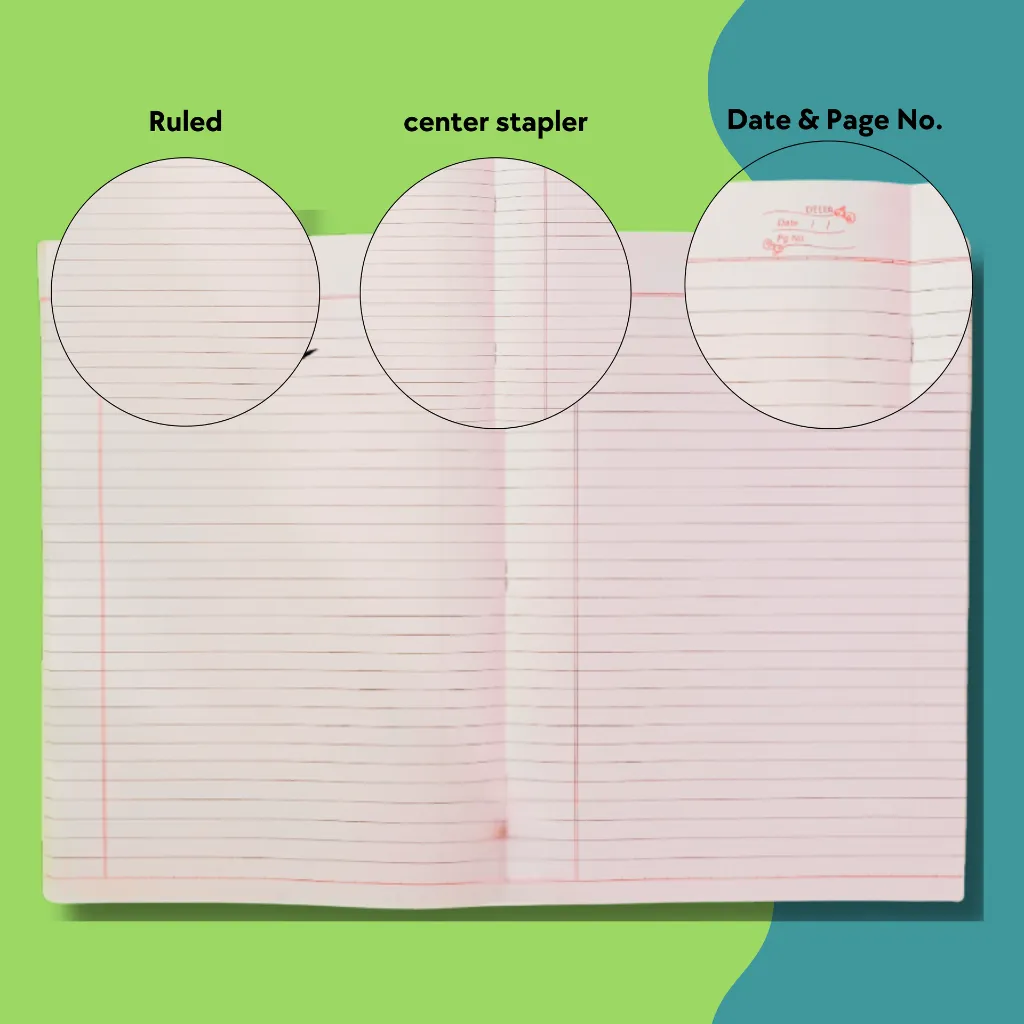 a4 notebook pack of 6 132 ruled pages soft cover