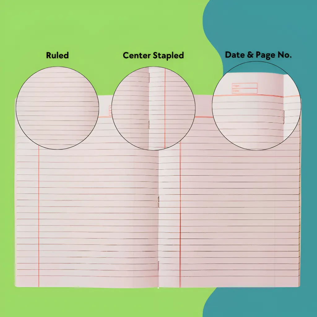 a5 notebook pack of 6 soft cover 120 pages for students