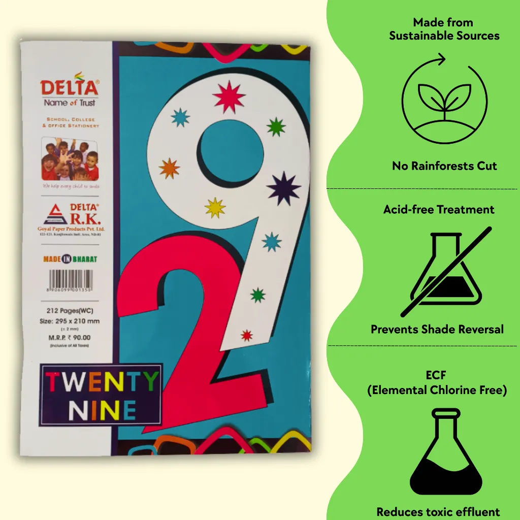 A4 Notebooks – Pack of 6 – 212Pg