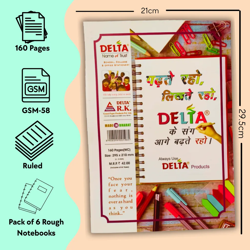Delta rough notebook