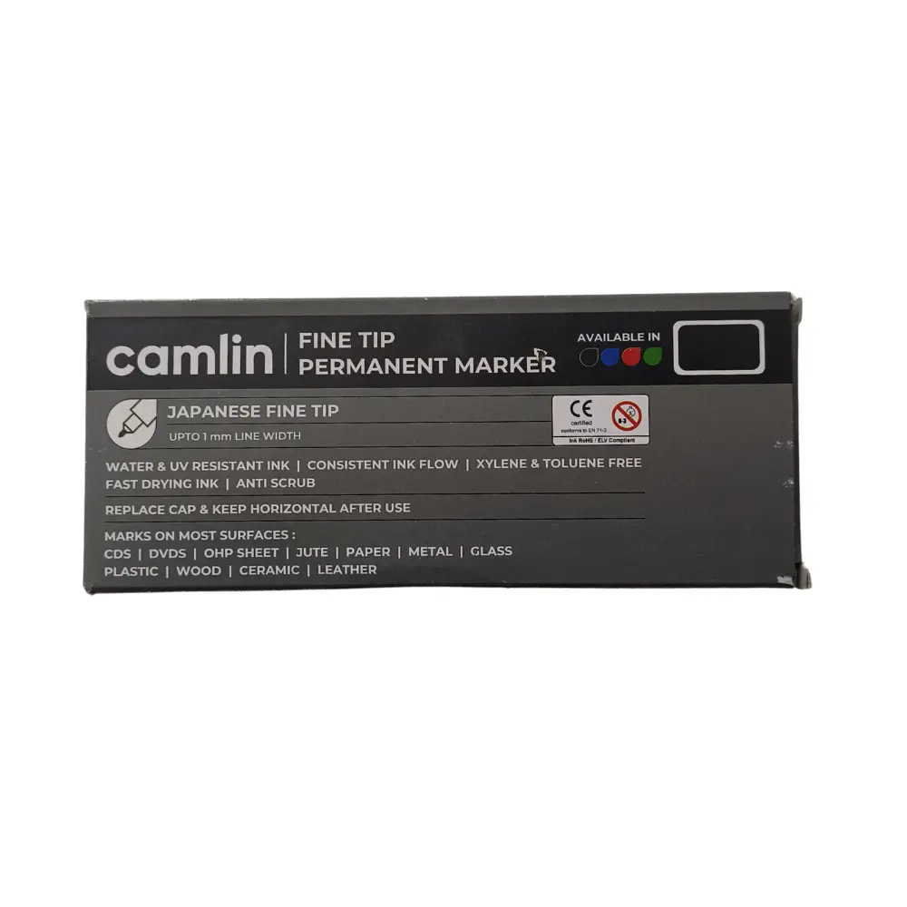 whiteboard marker pack of 10 black camlin bold-e