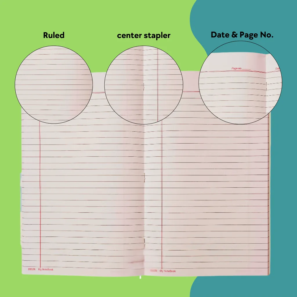 a4 size notebook pack of 6 with 144 ruled pages soft cover