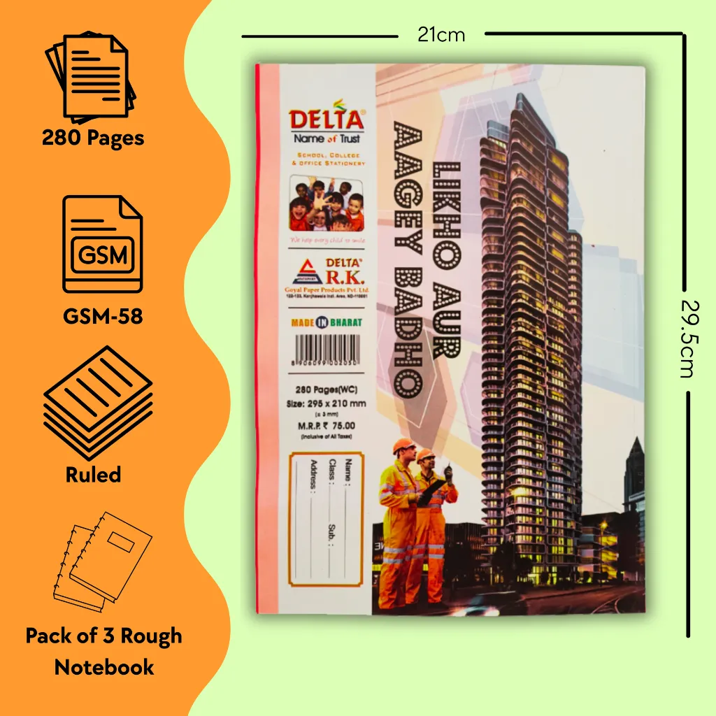 Delta rough notebook