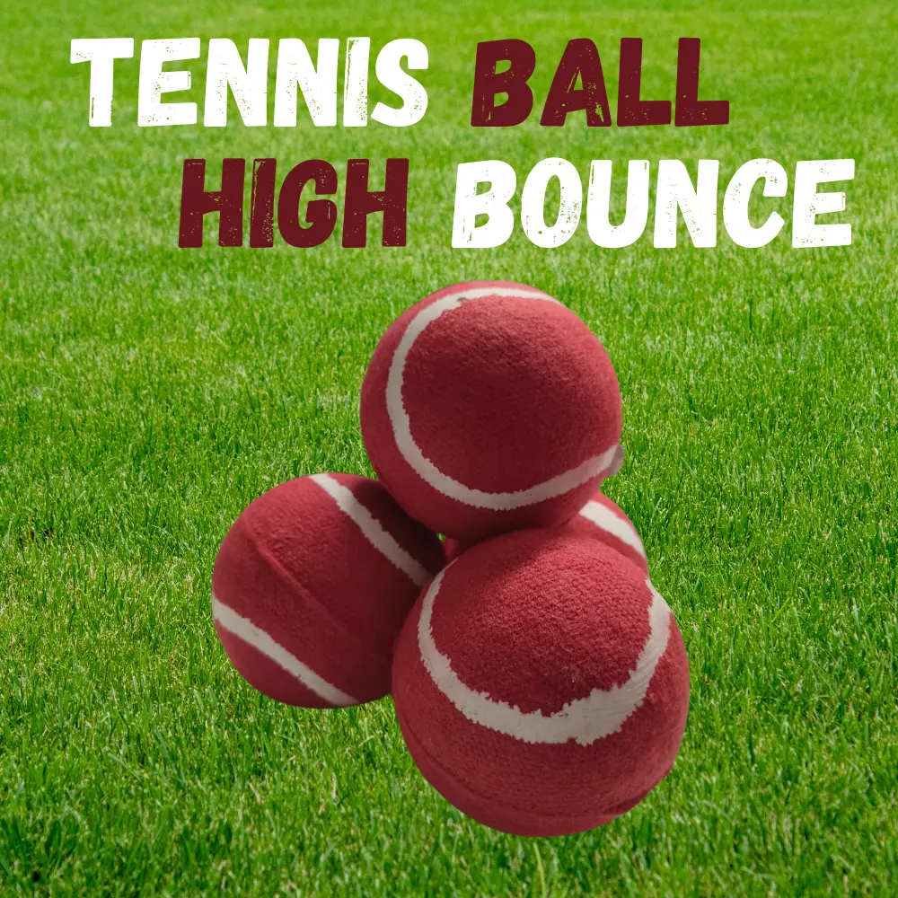 red tennis balls pack of 10 high bounce training balls