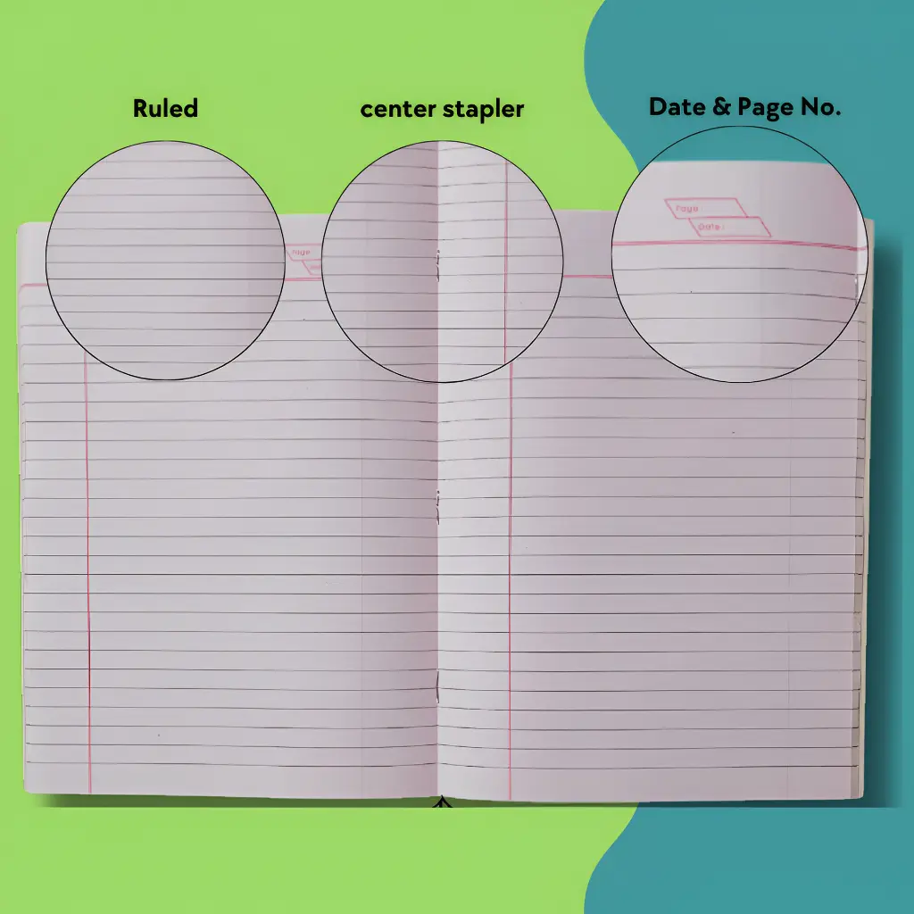 single line notebooks pack of 6 with 120 ruled pages soft cover