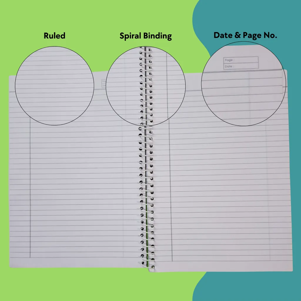 A4 Spiral Notebook - 300Pg - Pck 4 (3).webp