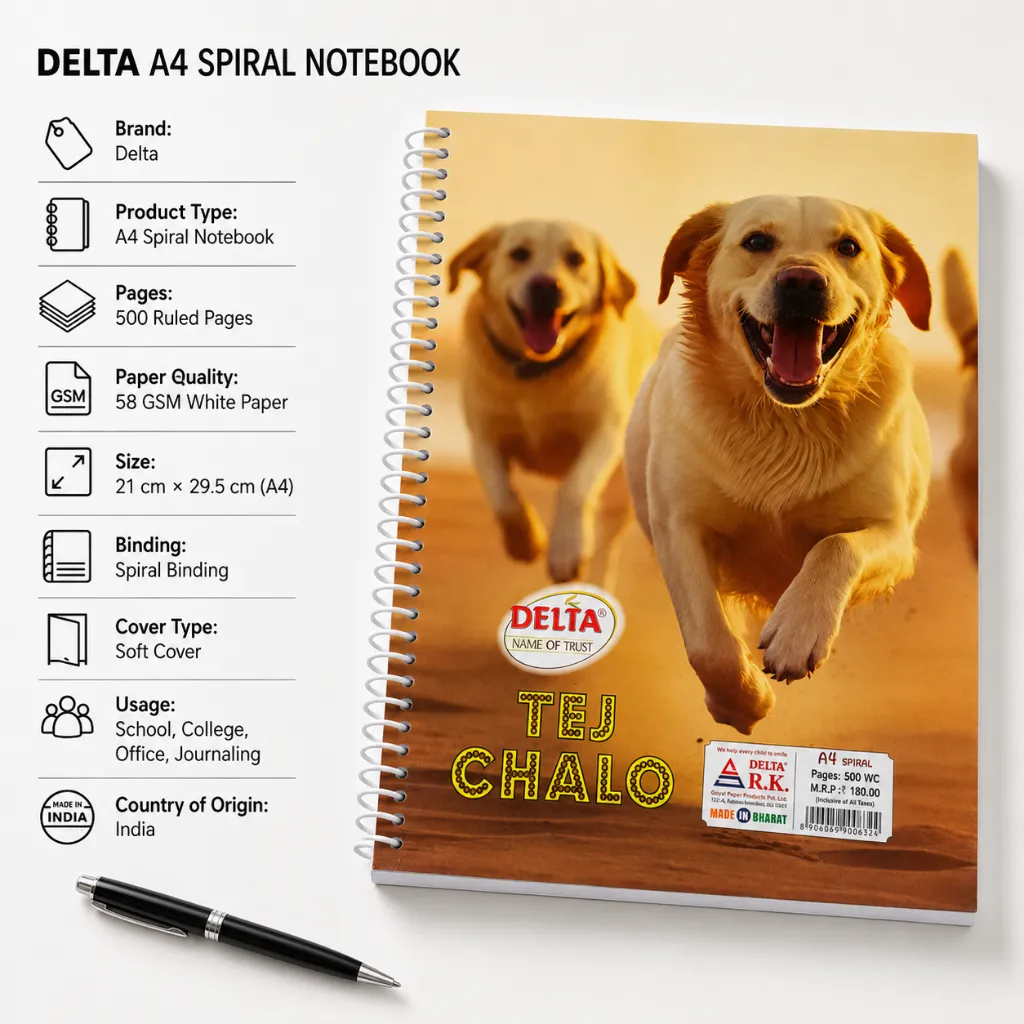 Delta Spiral Notebook 500 Ruled Pages-4.webp