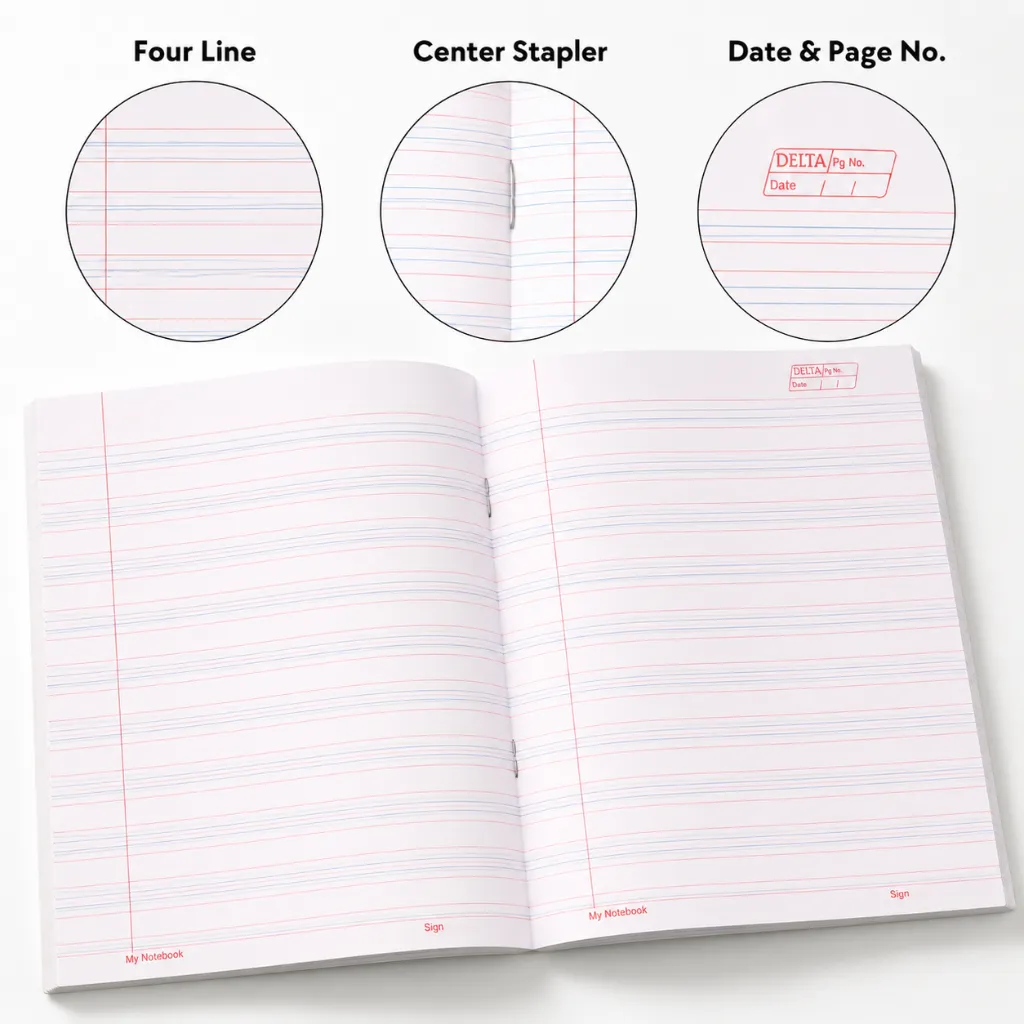 Delta 3-in-1 A5 Notebooks 144 Ruled Pages-2.webp