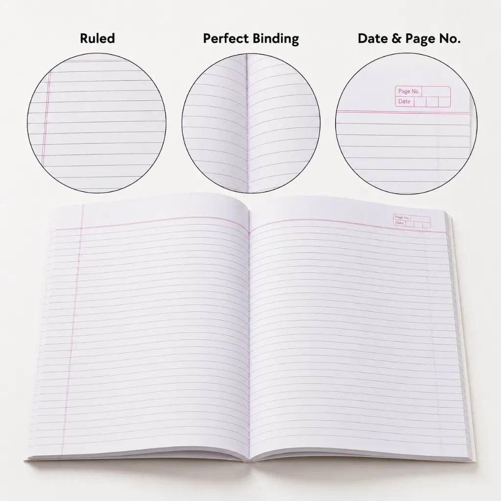 Prakash A4 Semi Rough Notebook  400 Ruled Pages-2.webp