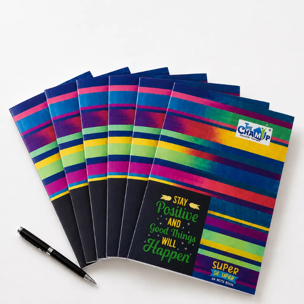 The Champ A4 Notebooks - Pack of 6 - 120 Pages-1.webp