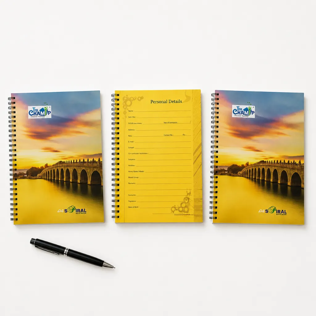 The Champ A4 Spiral Notebook - 200 Pages-5.webp