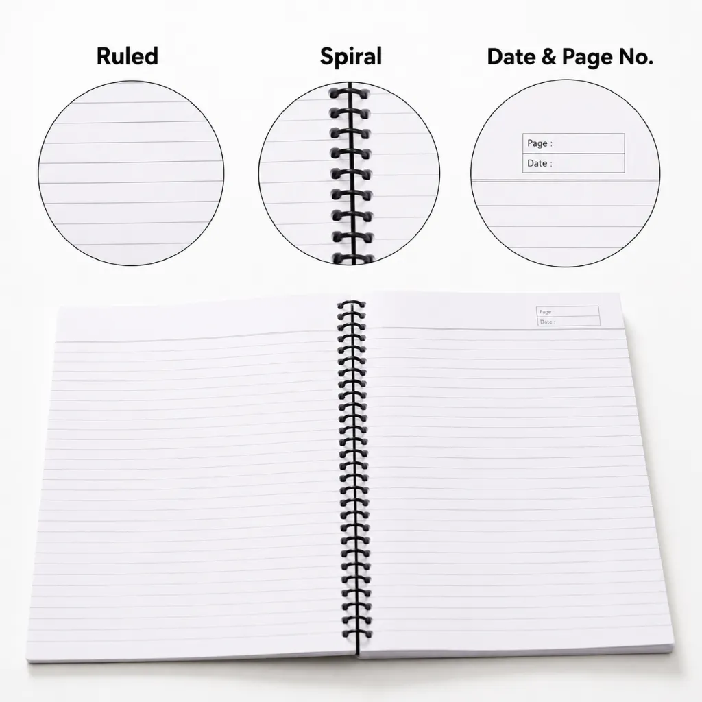 The Champ A4 Spiral Notebook - 200 Pages-2.webp