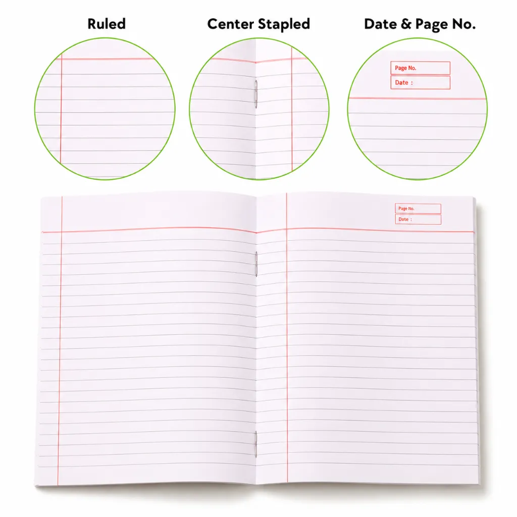 The Champ A5 Notebook – Pack of 6 – 120 Pages-2.webp
