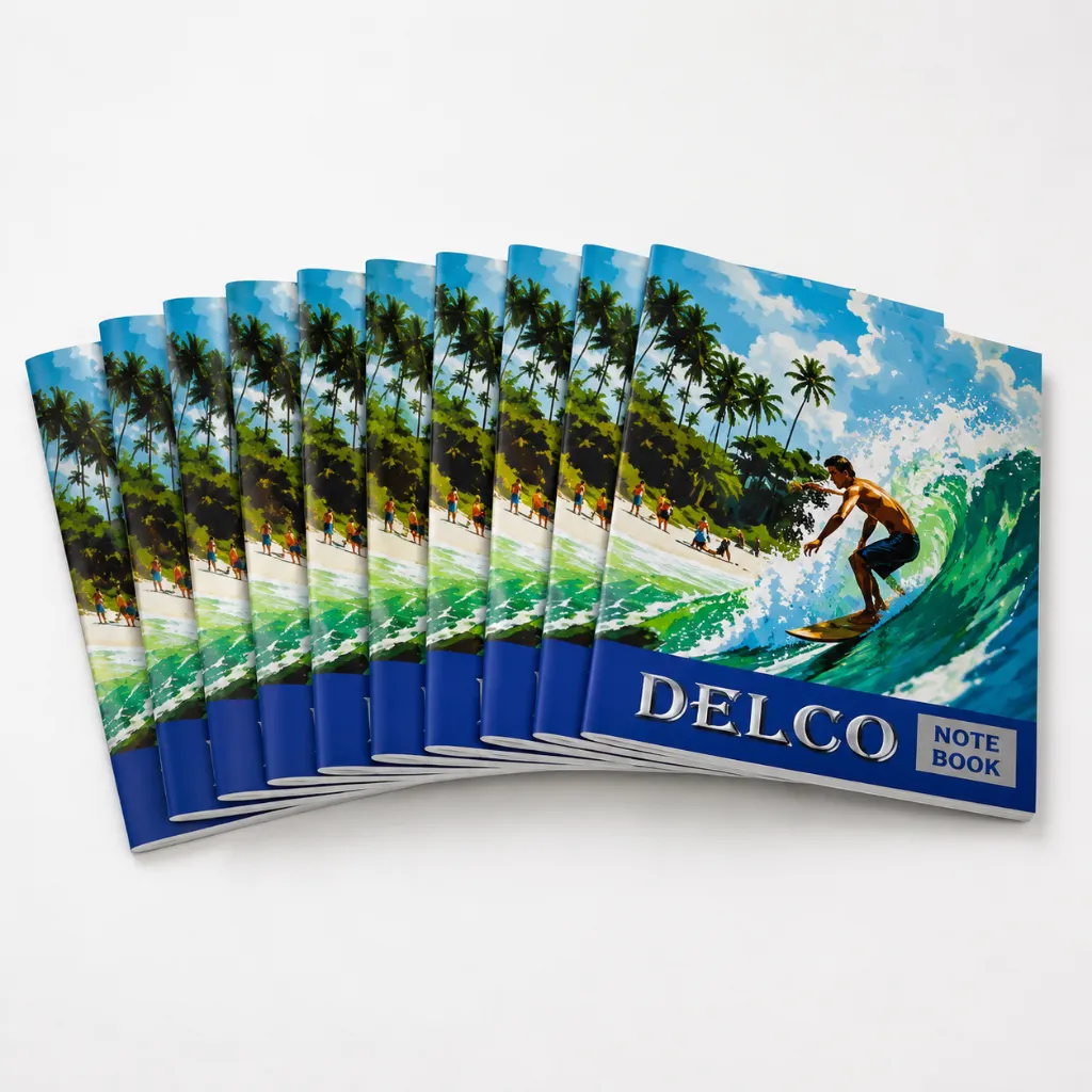 Delco A5 Notebooks Pack of 12 – 80 Pages-1.webp