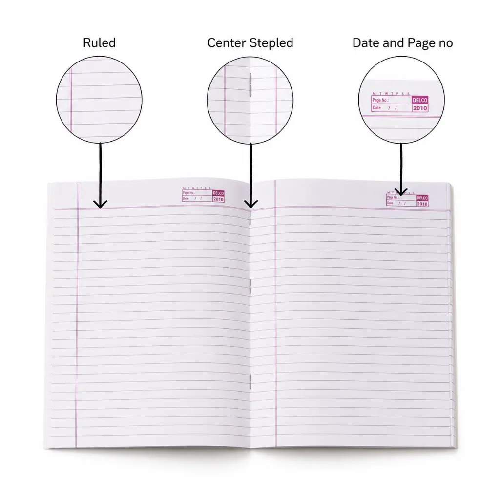 Delco A5 Notebooks Pack of 12 – 80 Pages-2.webp