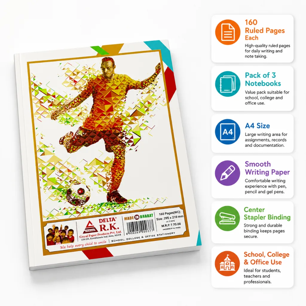 A4 Notebook – Pack of 3 – 160 Ruled Pages-3.webp