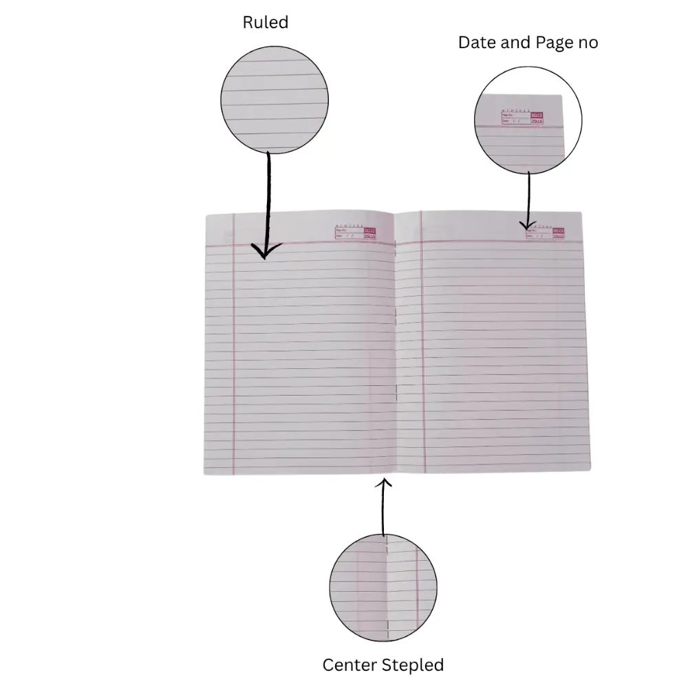 delco a5 notebook pack of 12 80 pages soft cover